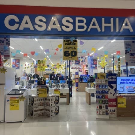 Imagem de interna da loja casas bahia