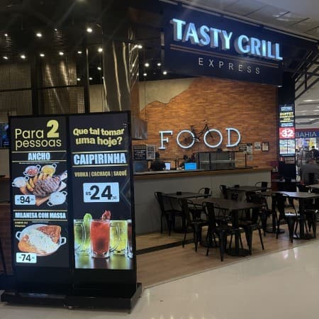 Imagem de interna da loja tasty grill